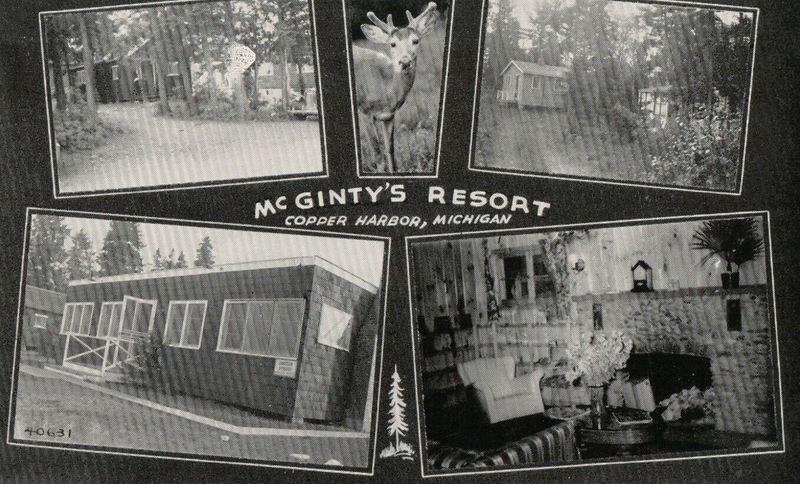 Pines Resort (McGintys Resort) - Vintage Postcard (newer photo)